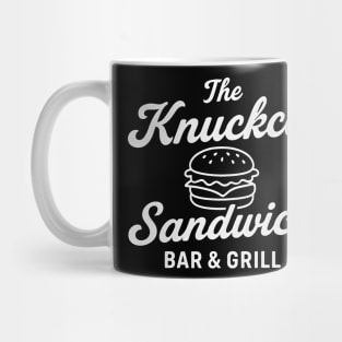 The Knuckle Sandwich Bar & Grill Funny Tough Guy Diner Mug